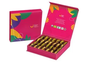 Vibrant Bliss Fuschia Pink Date Gift Box- Organic